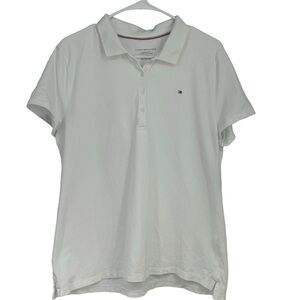 White polo shirt with short sleeves XL